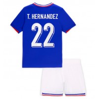 Frankrike Theo Hernandez #22 Hemmadräkt Barn EM 2024 Kortärmad (+ Korta byxor)